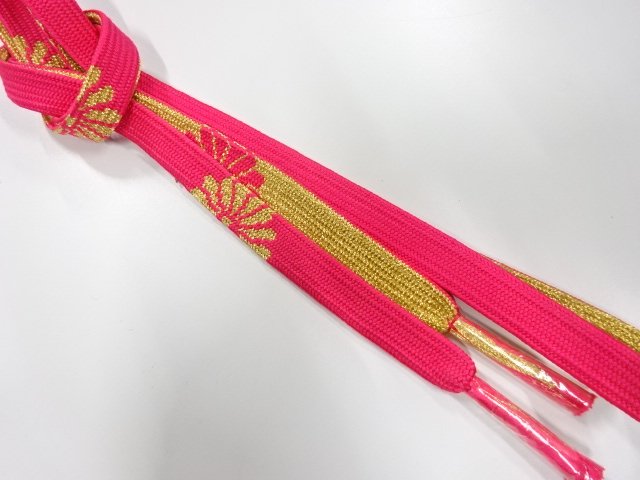 未使用品　正絹　手組帯締め